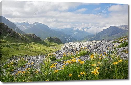 Горный ландшафт в Альпах