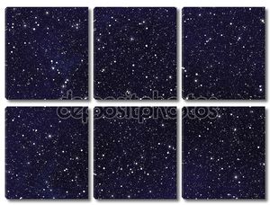 ночное небо покрыто многих ярких звёзд