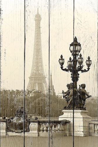 Вид на Эйфелеву башню с моста
