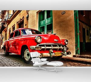 Куба старый автомобиль