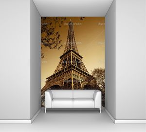Париж Эйфелева башня снизу