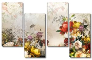 Цветочная композиция из пионов и роз