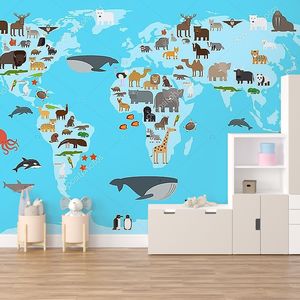 карта мира животных