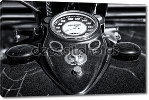 приборной панели и топливного бака мотоцикла harley davidson пользовательских измельчитель, черно-белый