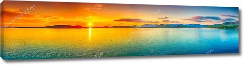 Панорама морского заката