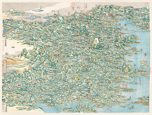 Карта Китая Кацусики Хокусая