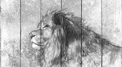 рисунок Льва тату искусства иллюстрации, ручной работы
