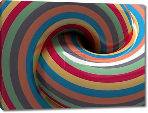 гипнотическая спираль разноцветная