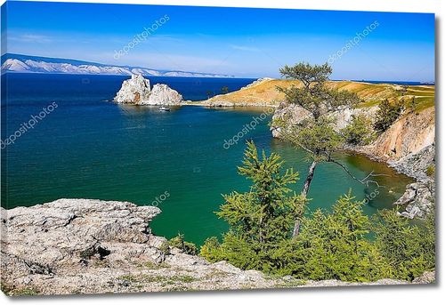 Озеро Байкал вид со скалы