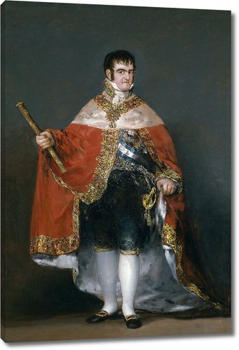 Фердинанд VII в своей королевской мантии