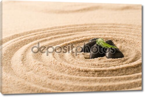 Спа еще природе zen камни в песке
