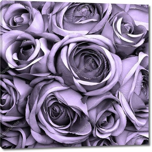 Винтажные розы фиолетовый узор
