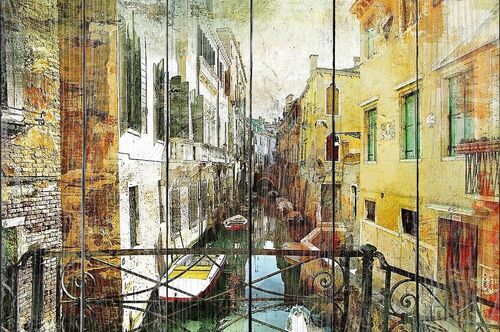 Живописные венецианские улицы - работа в живописи стиль