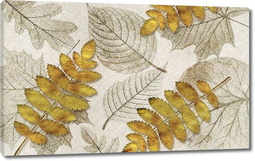 Орнамент из осенних листьев