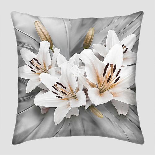 Подушка-цветок | Цветы из ткани
