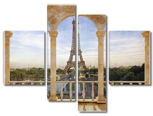 Терраса с видом на Париж