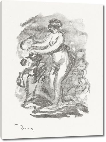 Женщина с виноградной лозой, 1-й вариант