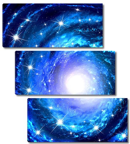 Спираль галактики и звезды