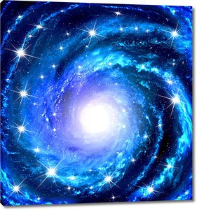 Спираль галактики и звезды