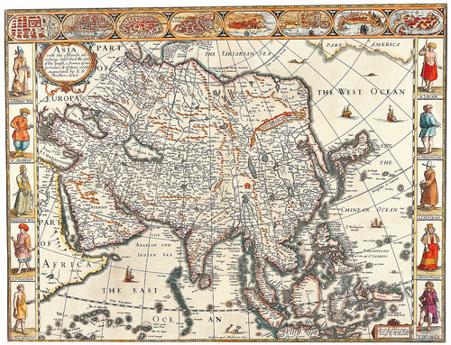 Карта Азии Джон Спид 1626