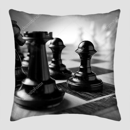 Черно-белая шахматная доска