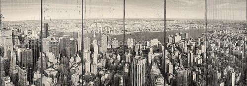 Панорама Манхэттена в Нью-Йорке
