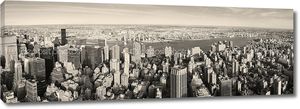 Панорама Манхэттена в Нью-Йорке
