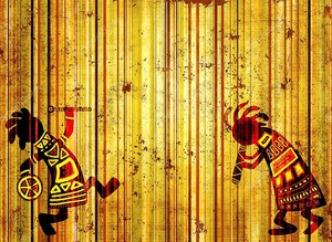 Африканские танцующие музыканты