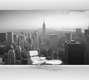 Вид на Нью-Йорк с высоты птичьего полета