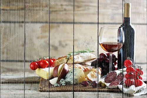 Итальянское вино и сыр