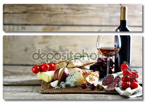 Итальянское вино и сыр