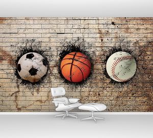 баскетбол, бейсбол и футбол