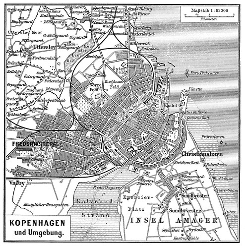Карта Копенгагена