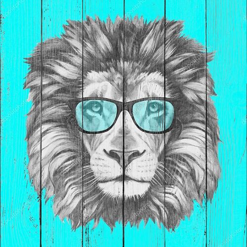 Портрет Льва в очках