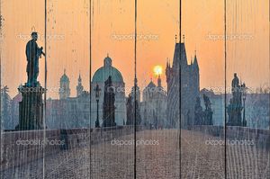 Восход солнца над Прагой