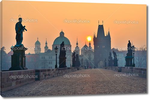 Восход солнца над Прагой