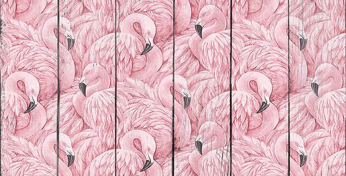 Орнамент из фламинго