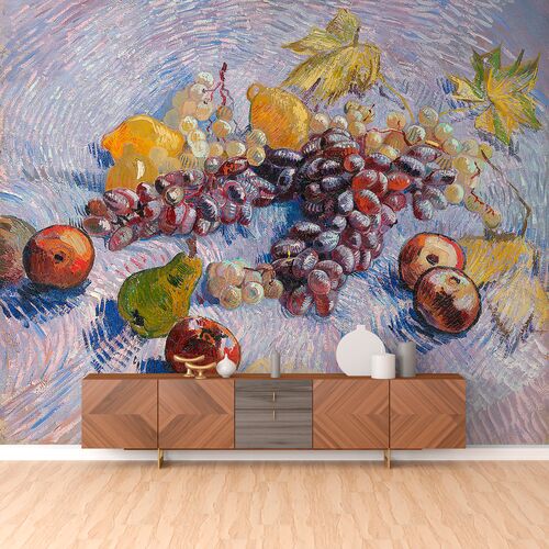 Натюрморт с яблоками, грушами, лимонами и Виноградом