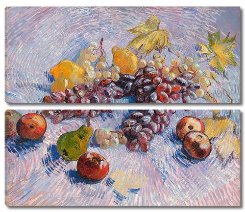 Натюрморт с яблоками, грушами, лимонами и Виноградом