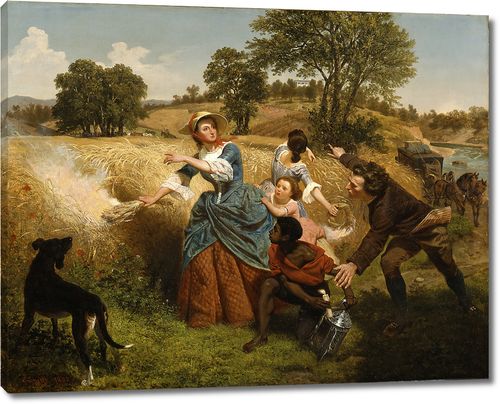 Госпожа Шейлер, сжигающая свои поля пшеницы при приближении англичан