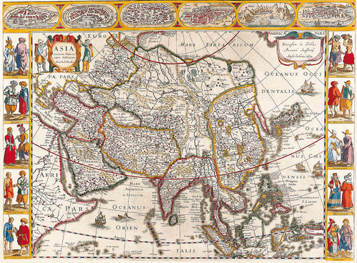 Карта Азии Ян Янссон 1632