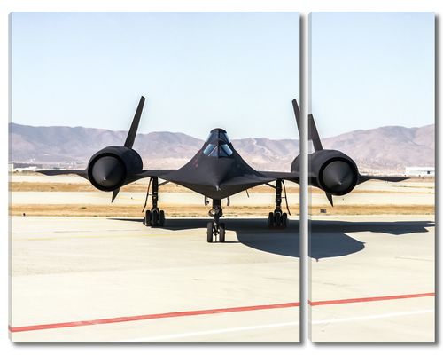 Бомбардировщик США SR-71B вид спереди