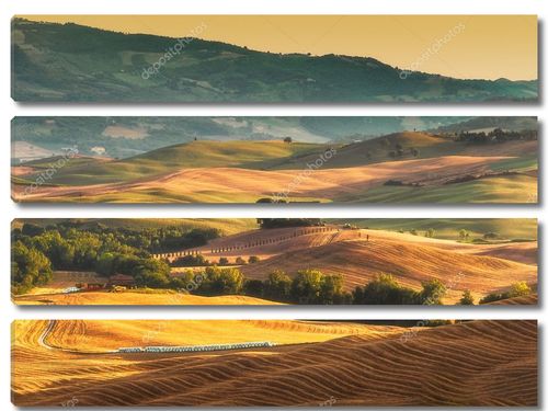 Панорама тосканских полей