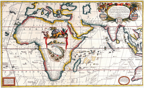 Карта Африки Винченцо Коронелли  1690 года
