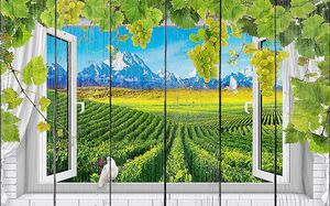 Вид из окна на виноградники
