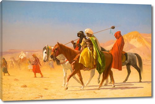 Арабы пересекают пустыню