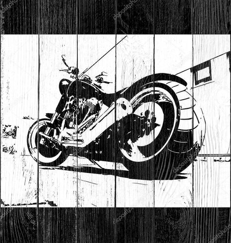 Мотоцикл гранж-фон