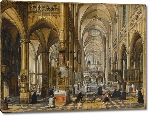 Внутри кафедрального собора в Антверпене