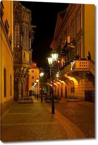 Пустые улицы ночных Прага