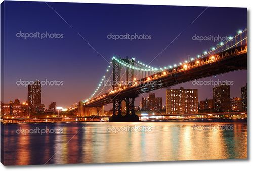 Манхэттенский мост через реку Гудзон